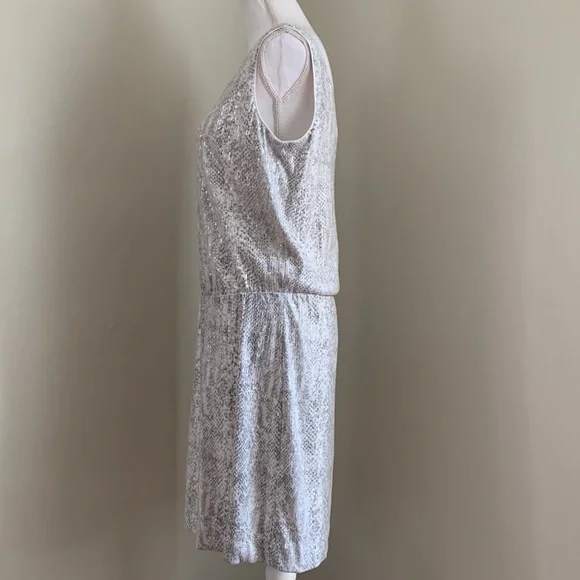 WHBM Shimmer Snake Print Sequin Mini Dress - Picture 10 of 12